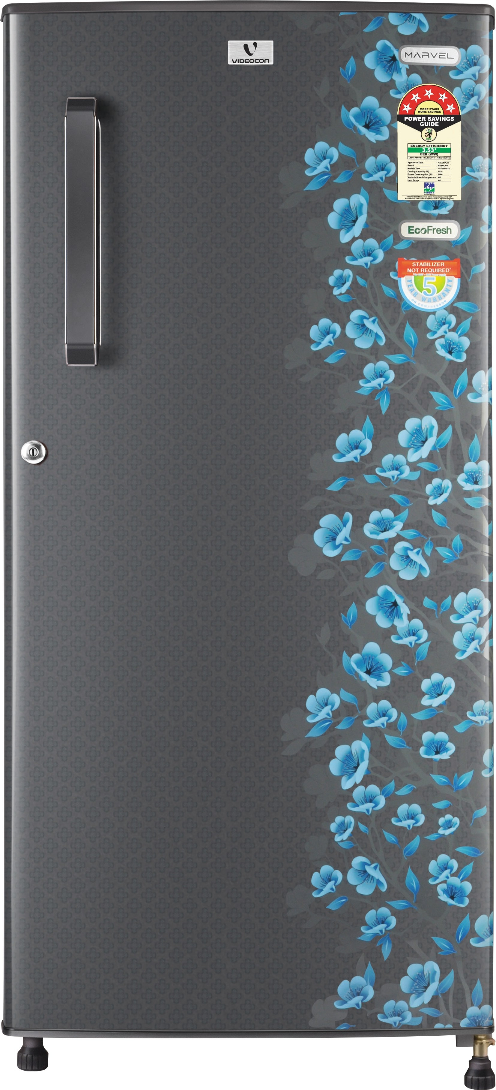 Videocon Vi204ltc 190 L Single Door Refrigerator Grey Camellia