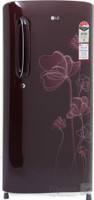 LG 190 L Direct Cool Single Door Refrigerator(GL-B201ASHP, Scarlet Heart, 2016)