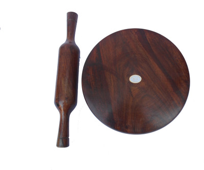 HANDICRAFT HEAVY SHEESHAM WOOD MADE DIA 10INCH Rolling Pin Board HANDICRAFT HEAVY SHEESHAM WOOD MADE DIA 10INCH Rolling Pin Board