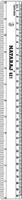 Natraj 621 Transparent Plastic Rulers(Set of 1, White) RS.118.00