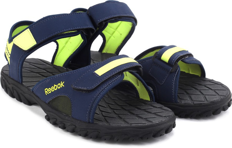 Reebok Men Navy Yellow Sports Sandals SNDEJEH78YYYCKRX