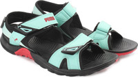 Puma Women blk-green- barberry Sports Sandals