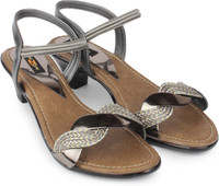 Shezone Women Grey Heels