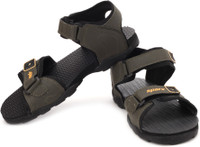 Sparx Men Olive Yellow Sports Sandals