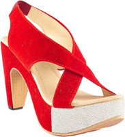 Dolphin Miles Women Red Heels