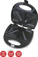 Lifelong Sandwich (112 Large Triangle Plate) Grill, Toast(Black)