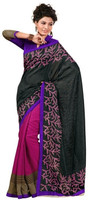 Roop Kashish Printed Fashion Art Silk Saree(Multicolor)