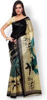 Kajal Sarees Printed Fashion Art Silk Saree(Multicolor)