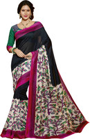 Bhavi Printed Maheshwari Art Silk Saree(Multicolor) RS.990.00