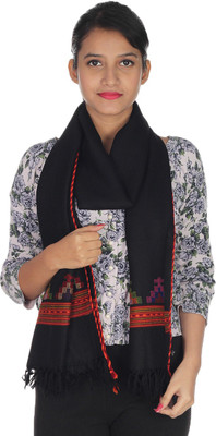 Quetzal Women's Accessories - Quetzal Embroidered Wool Women's Stole