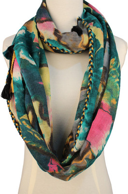 Vozaf Women's Accessories - Vozaf Printed Silk/ Wool Women's Stole