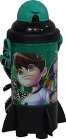 Cartoon Network Ben 10 350 ml Water Bottle(Set of 1, Green, Black)