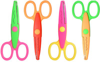 Penha Decorative Left Handed,Right Handed Paper Scissors(Set of 4, Multicolor)