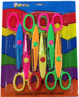 AOC Activity Right Handed Paper Scissors(Set of 6, Multicolor)
