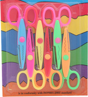 Priya Exports Craft Ambidextrous Paper Scissors(Set of 6, Multicolor)