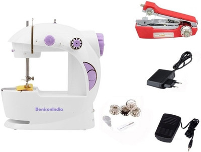Benison India Hand Stapler +Ming Hui Portable 4 In 1 Electric Sewing Machine( Built-in Stitches 45)