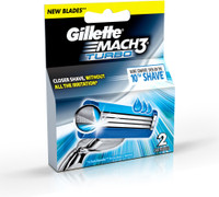 Gillette Mach 3 Turbo Cartridges(Pack of 2)