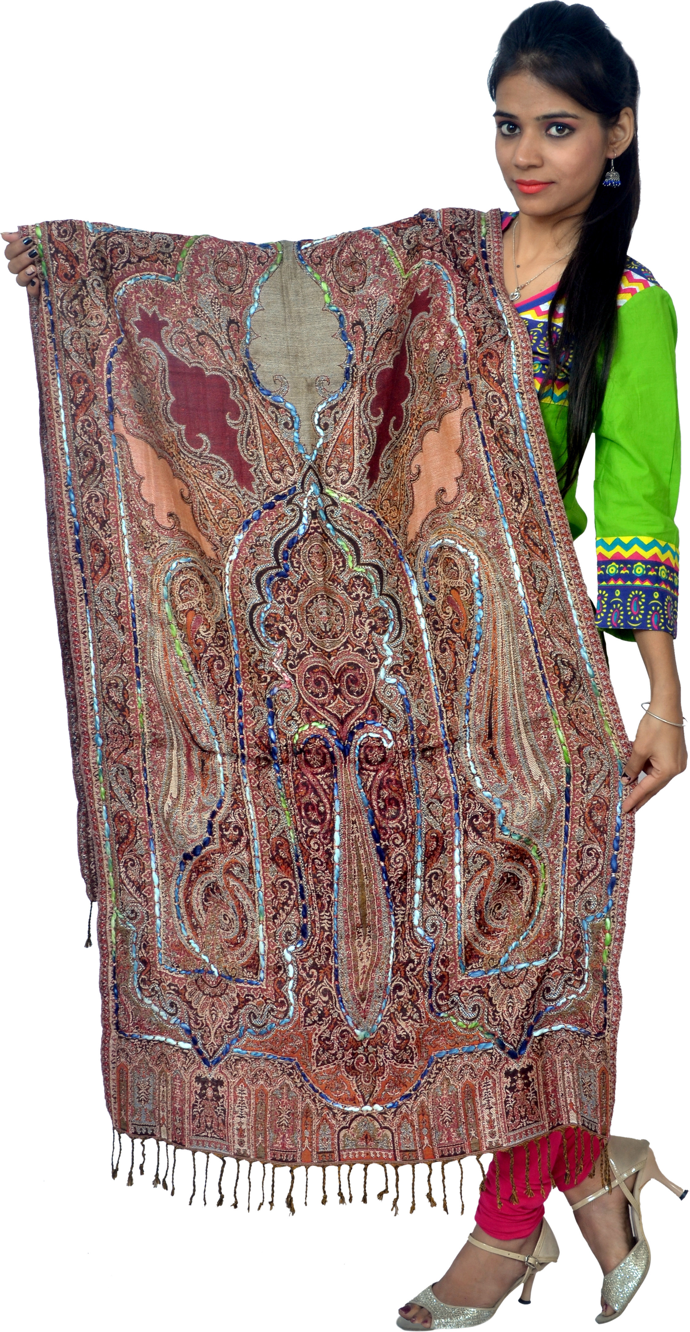 Cloud9Emporio satemp00055 Viscose Self Design Womens Shawl