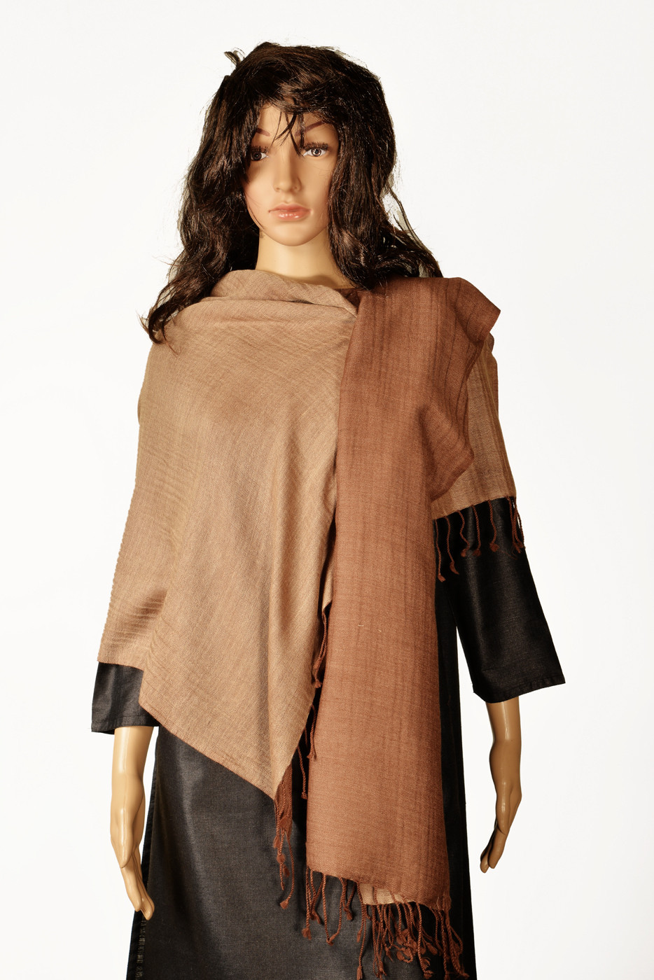 Kinari 02-E Pashmina Solid Womens Shawl