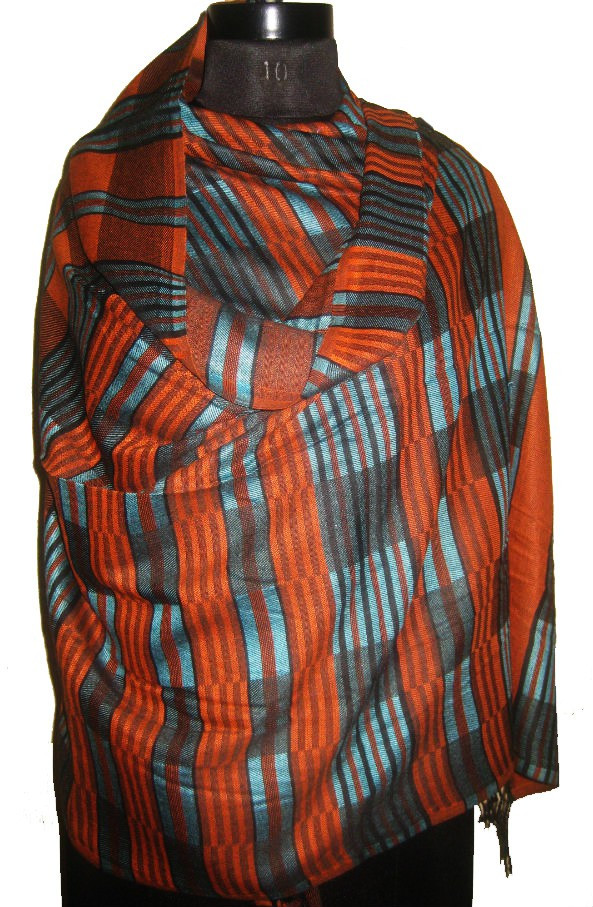 Cloud9Emporio sat_stole8 Viscose Striped Womens Shawl