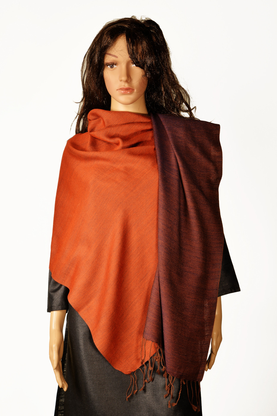 Kinari 02-D Pashmina Solid Womens Shawl