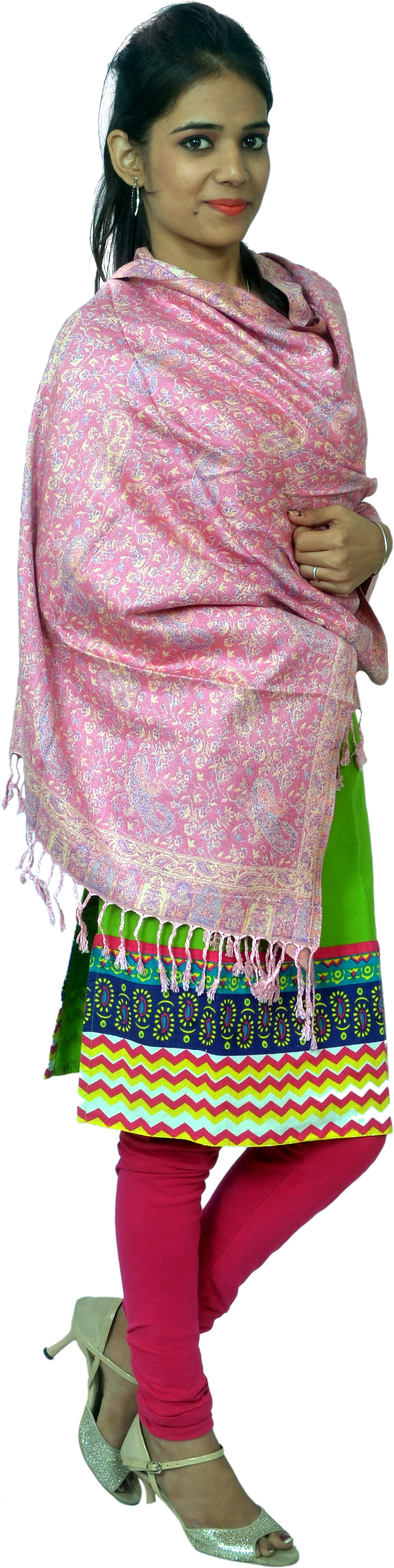 Cloud9Emporio Sat0057 Viscose Floral Print Womens Shawl