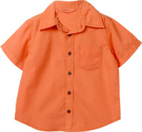 Beebay Boys Solid Casual Orange Shirt RS.591.00