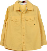 Beebay Baby Boys Solid Casual Yellow Shirt RS.318.00