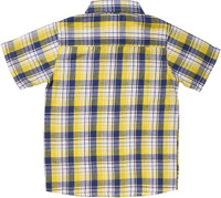 ShopperTree Boys Checkered Casual Yellow Shirt RS.380.00