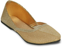 Studio 9 Shimmery Net Ballerina Bellies(Gold)