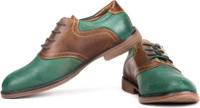 Famozi Men Corporate Casuals(Green, Brown)
