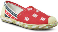 Get Glamr Stylish Slip Ons Canvas Shoes(Red) RS.599.00