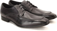 Ruosh Men Genuine Leather Lace Up Shoes(Grey)