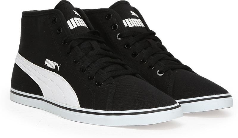 Puma Elsu v2 Mid CV IDP Mid Ankle Sne... Men Black-white All buy at best and lowest price in India