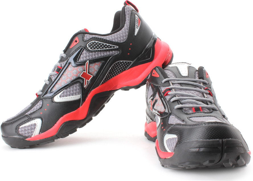 sparx shoes red black