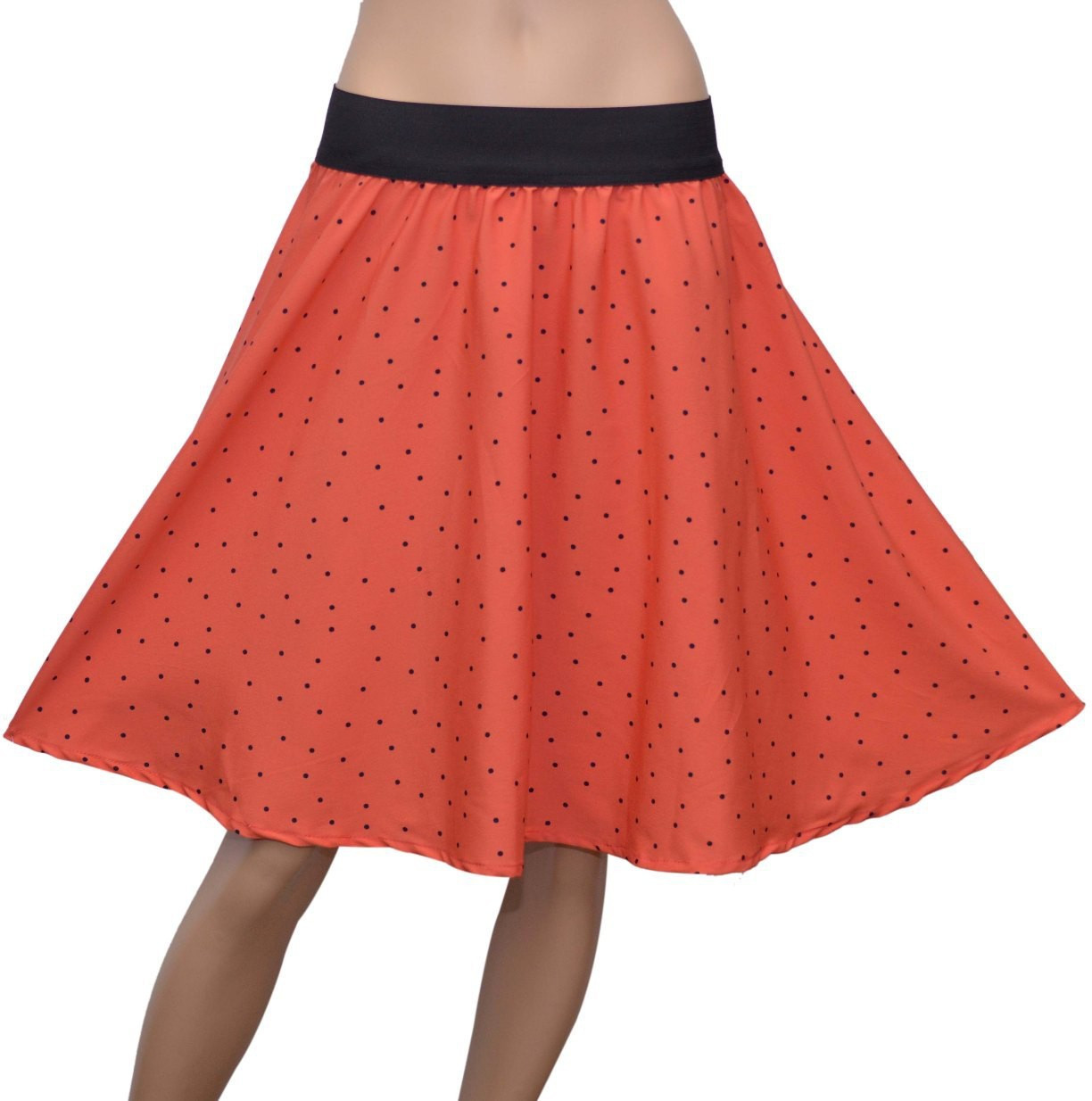 GraceDiva Printed Womens Gathered Pink, Black Skirt