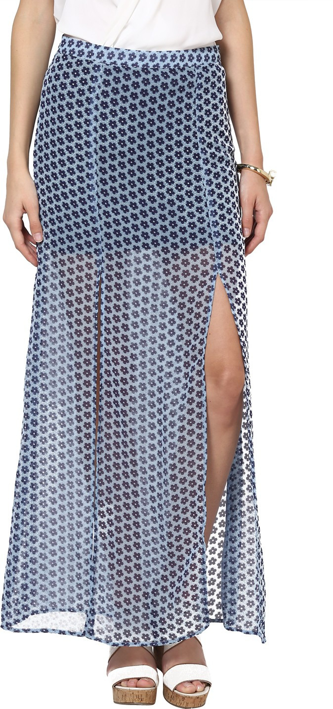 Abiti Bella Floral Print Womens Straight Multicolor Skirt