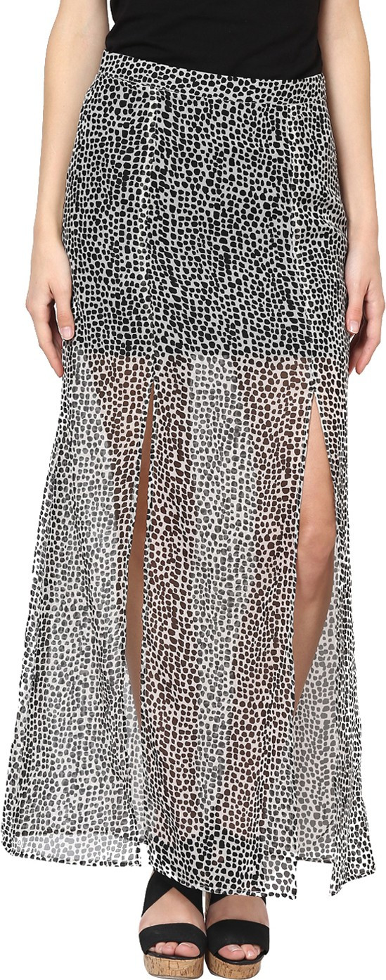 Abiti Bella Printed Womens Straight Multicolor Skirt