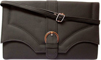 MTE Women Casual Black PU Sling Bag