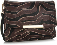 Addons Women Casual Brown PU Sling Bag
