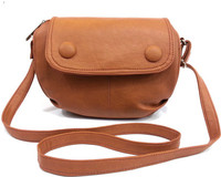 Leather Land Women Brown Leatherette Sling Bag