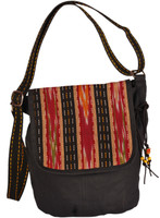 Indian Rain Women Casual Black Canvas Sling Bag