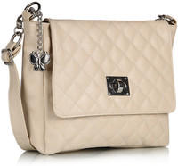 BUTTERFLIES Women Casual Beige PU Sling Bag