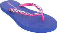 Tangerine Toes Braided Strap Flip Flops