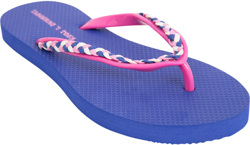 Tangerine Toes Braided Strap Flip Flops RS.298 (77.00% Off) - Flipkart
