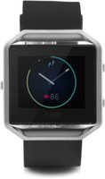 Fitbit Blaze Black Silver Smartwatch(Black Strap Small)