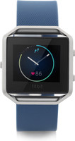 Fitbit Blaze Blue & Silver Smartwatch(Blue Strap Large)