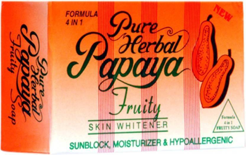 Pure Papaya Herbal Fruity 4 IN 1 Skin Whitening/Skin Fairness Soap(135 g)