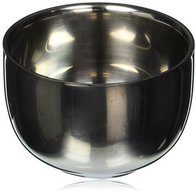 Wowlife Stainless Steel Shinning Durable Shaving Mug Bowl Heat Insulation Shave Soap Cup(50 g)
