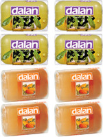 Dalan Glycerine Soap 8 Pack Combo of Daphne & Almond Oil, from Turkey(800 g, Pack of 8) RS.420.00